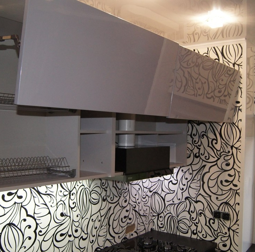 Глянцевые кухни-Кухня МДФ в эмали «Модель 285»-фото9