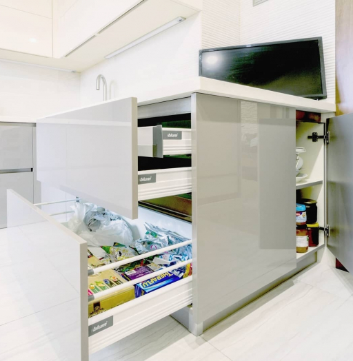 Белый кухонный гарнитур-Кухня МДФ в ПВХ «Модель 172»-фото7